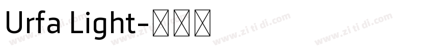 Urfa Light字体转换